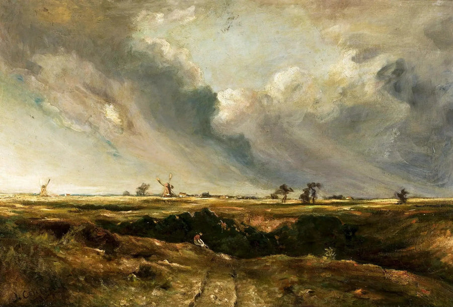 De molens in het landschap. - John Constable