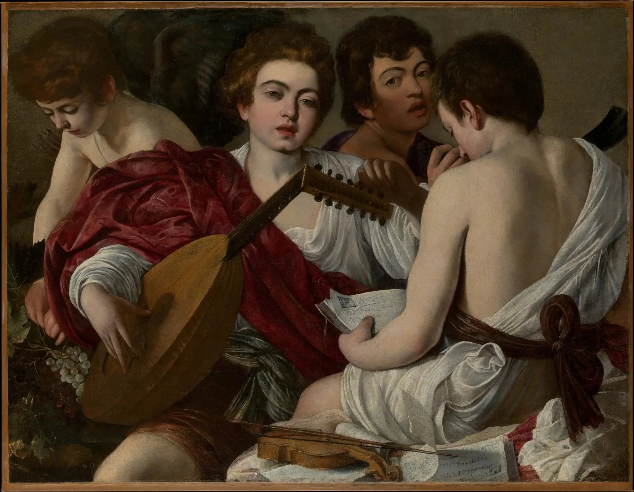 Les Musiciens - Le Caravage image 1 tableau peint à l’huile sur toile