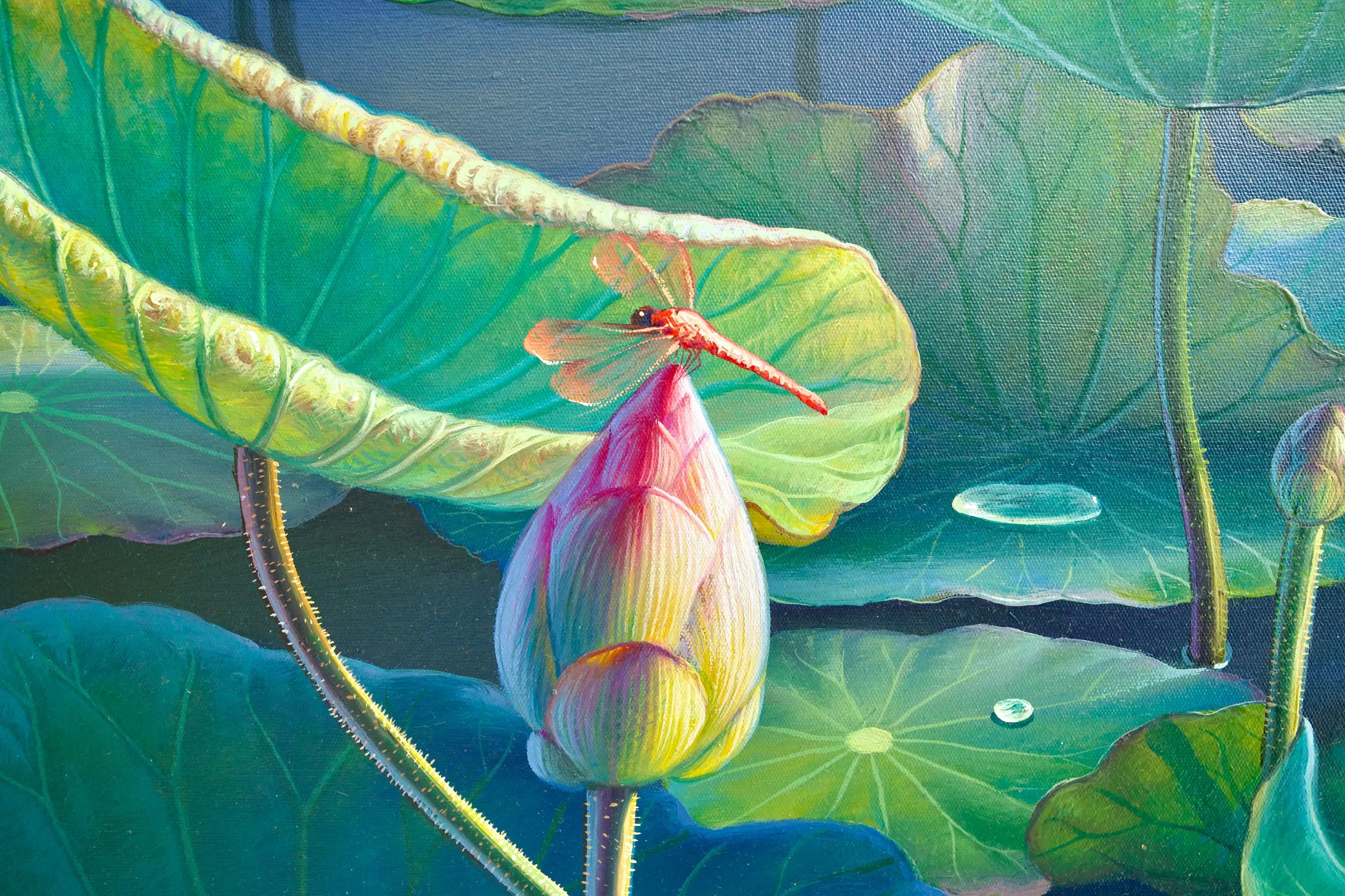 Les Nénuphars II | 160 x 100 cm Reproductions de tableaux à la peinture à l’huile