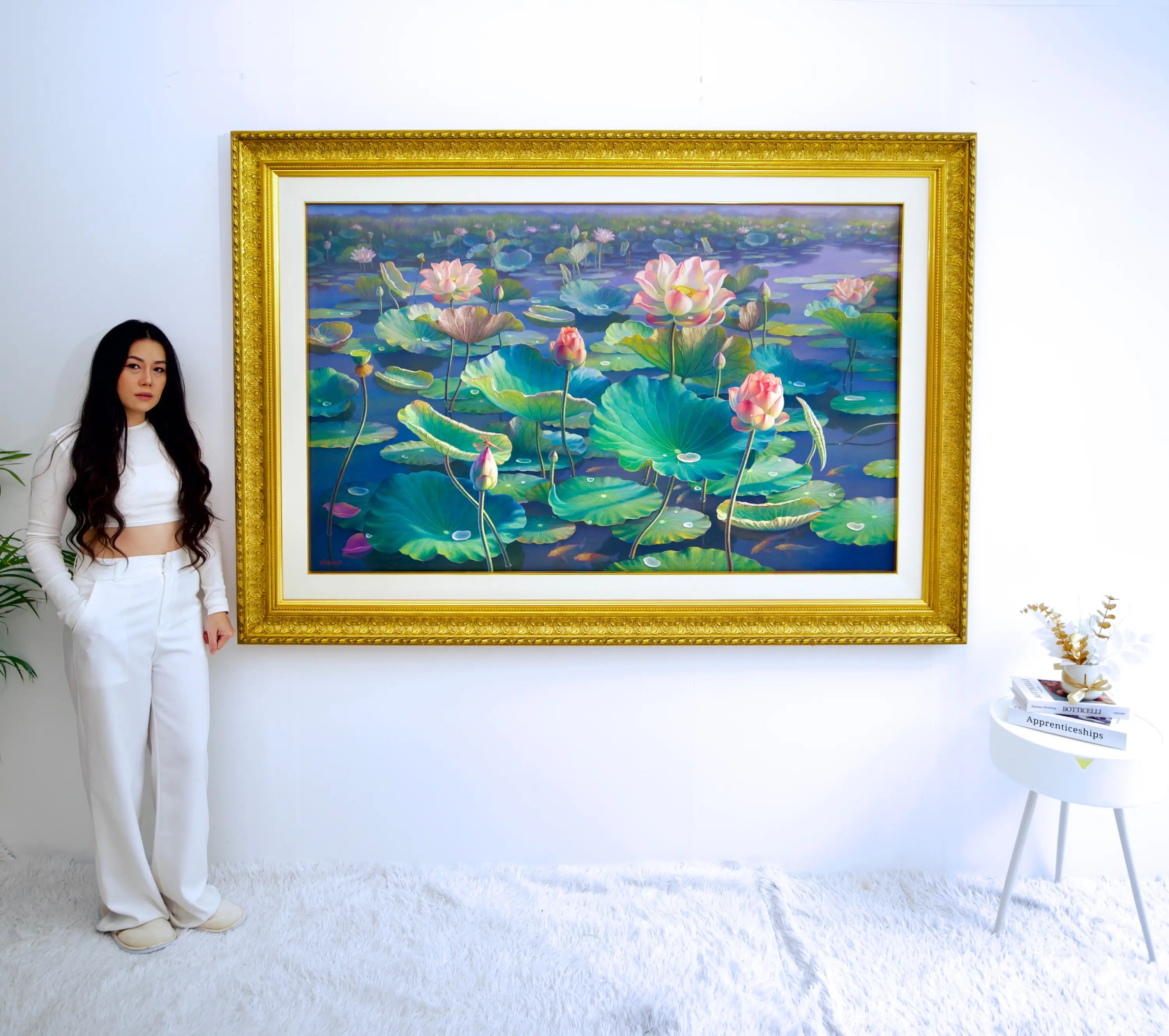 Les Nénuphars II | 160 x 100 cm Reproductions de tableaux à la peinture à l’huile