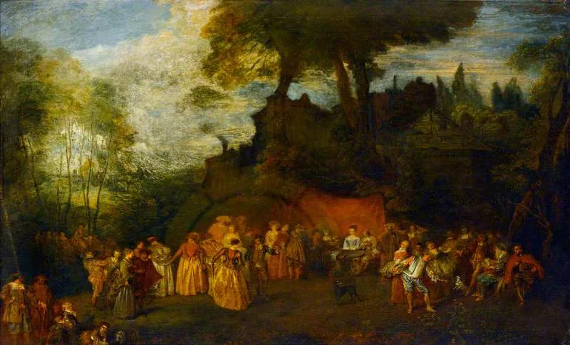 De bruiloft - Antoine Watteau