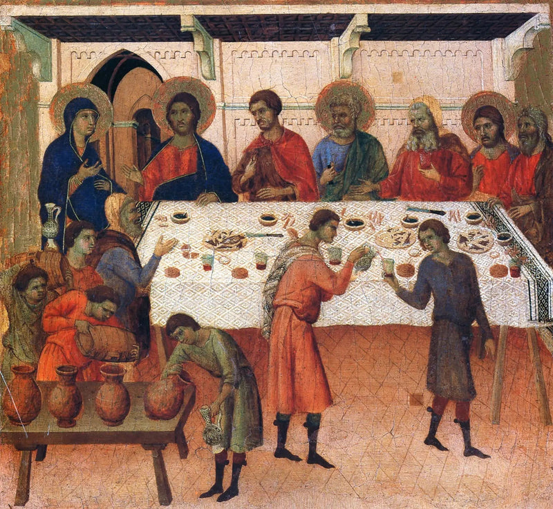 De Bruiloft te Kana - Duccio di Buoninsegna