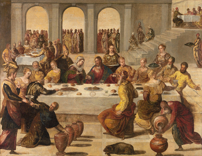 De Bruiloft te Kana - Jacopo Tintoretto