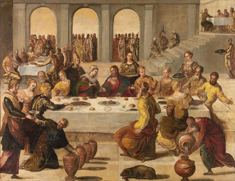 De Bruiloft te Kana - Jacopo Tintoretto
