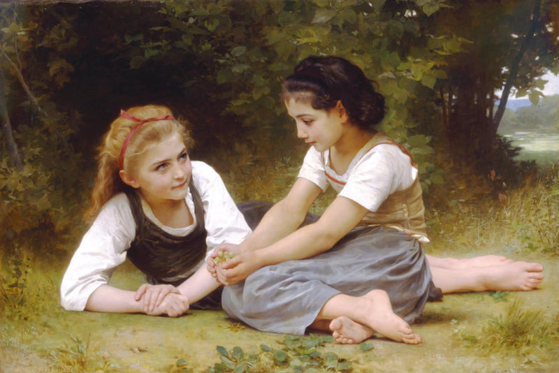 De Hazelnoten - Bouguereau