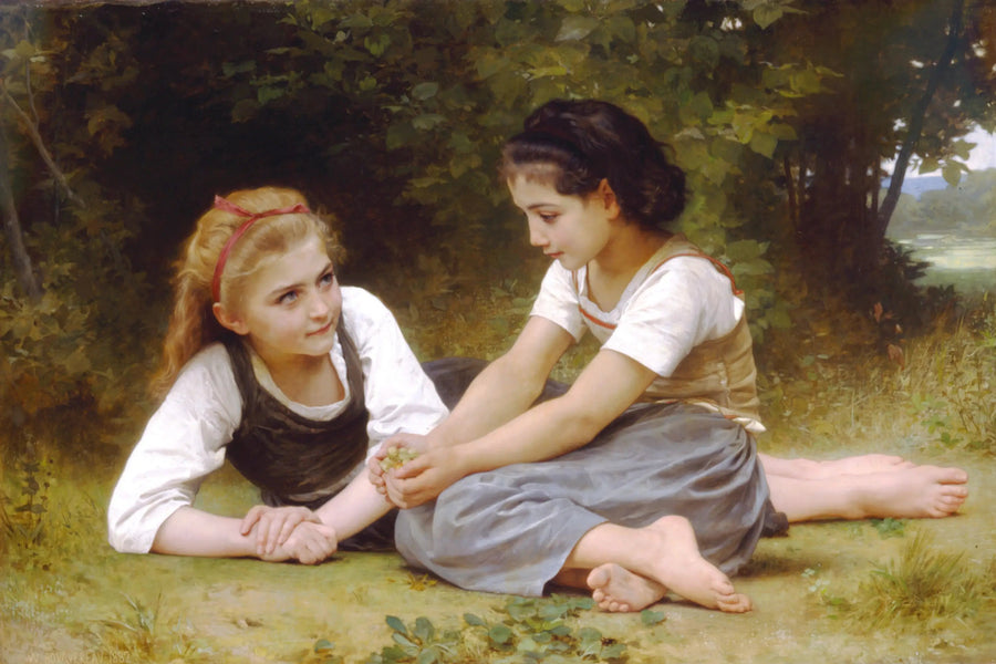 De Hazelnoten - Bouguereau