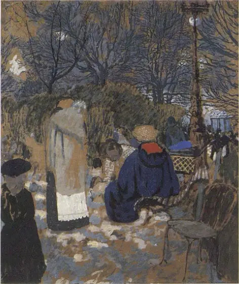 De voedsters op het Batignolles-plein - Édouard Vuillard