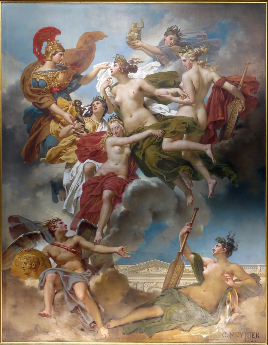 De nimfen van Parthénope geleid door de godin van de beeldende kunsten - Charles Meynier

Source:
Les Nymphes de Parthénope conduites par la déesse des Beaux-Arts - Charles Meynier