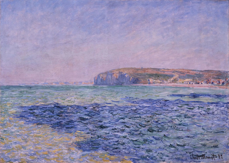 De schaduwen op zee, de kliffen van Pourville - Claude Monet
