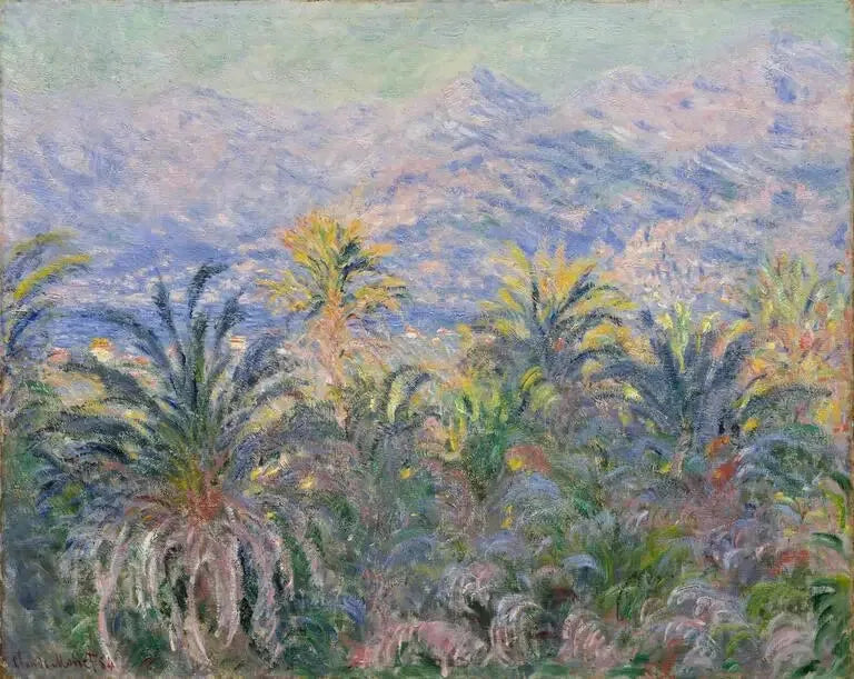 De palmbomen in Bordighera - Claude Monet