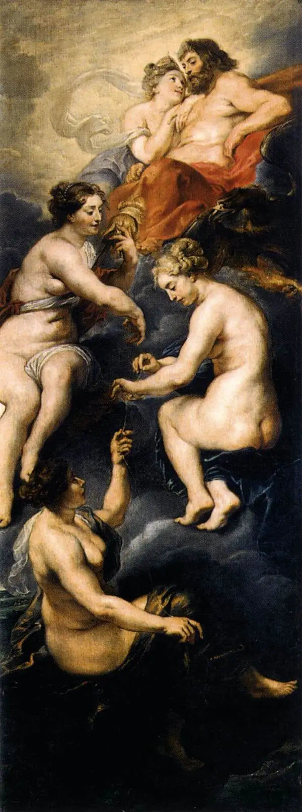 De parken die het lot van Marie de Médicis bepalen - Peter Paul Rubens