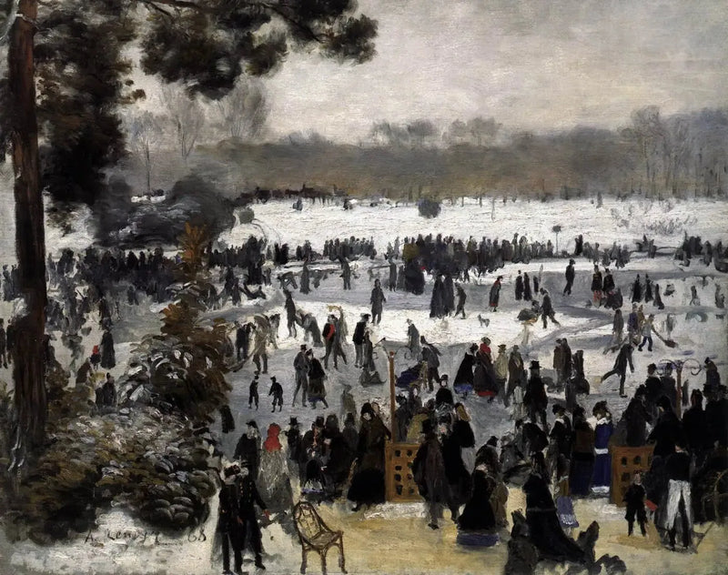 De Schaatsers in het Bois de Boulogne - Pierre-Auguste Renoir
