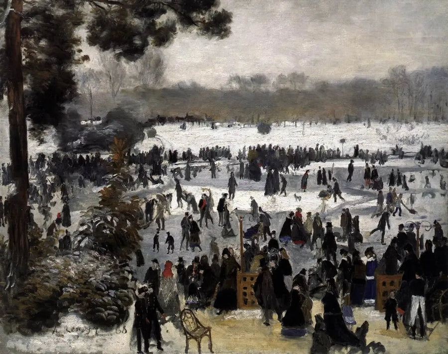 De Schaatsers in het Bois de Boulogne - Pierre-Auguste Renoir