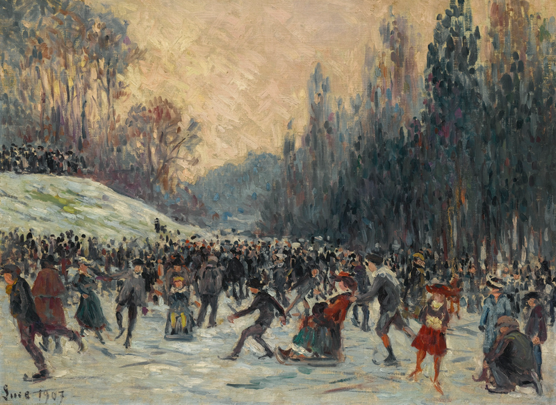 De Schaatsers - Maximilien Luce