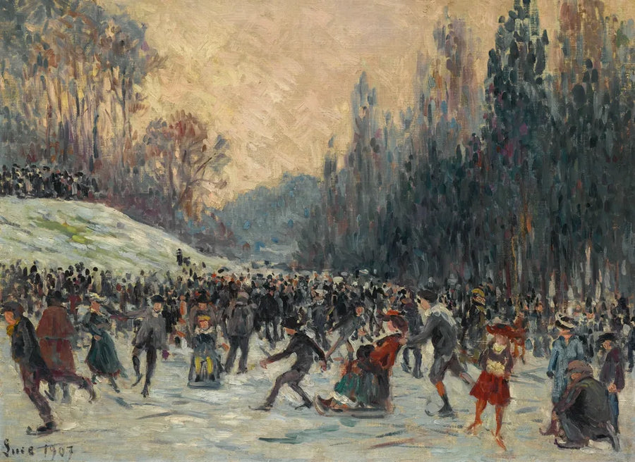De Schaatsers - Maximilien Luce