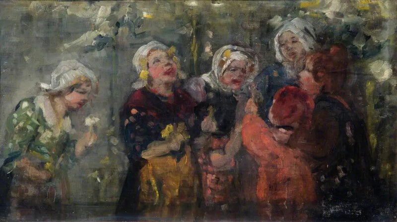 De lachende boerinnen - Pierre-Auguste Renoir