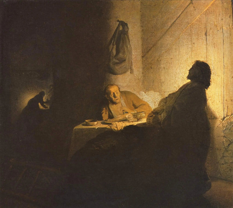 De pelgrims van Emmaüs - Rembrandt