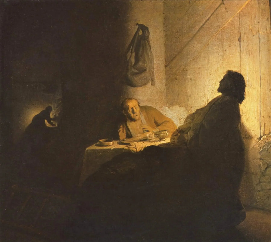 De pelgrims van Emmaüs - Rembrandt