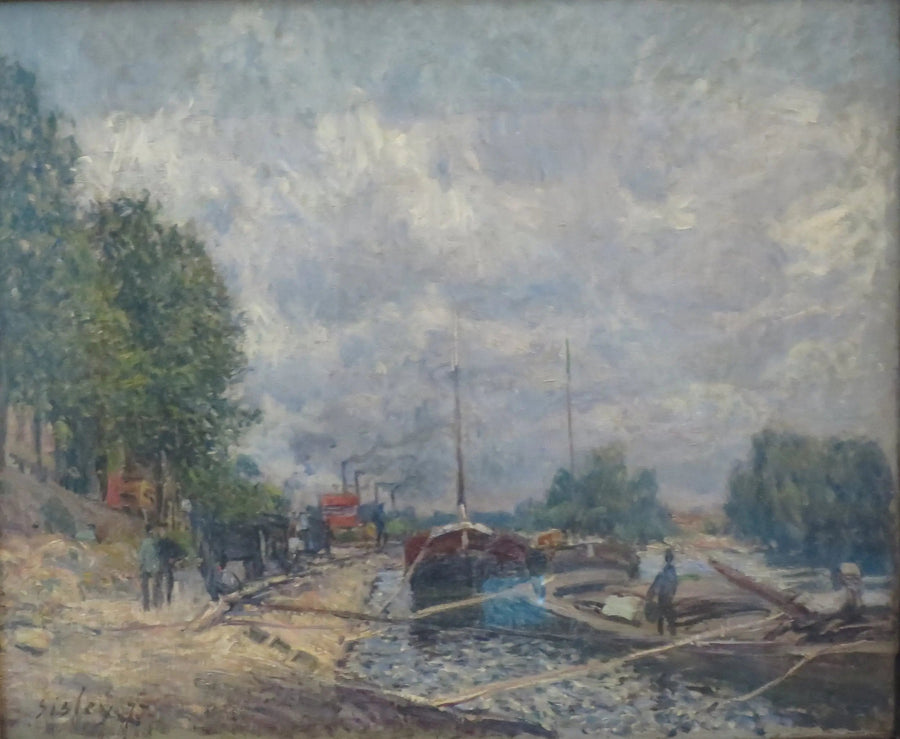 De Boten in Billancourt - Alfred Sisley