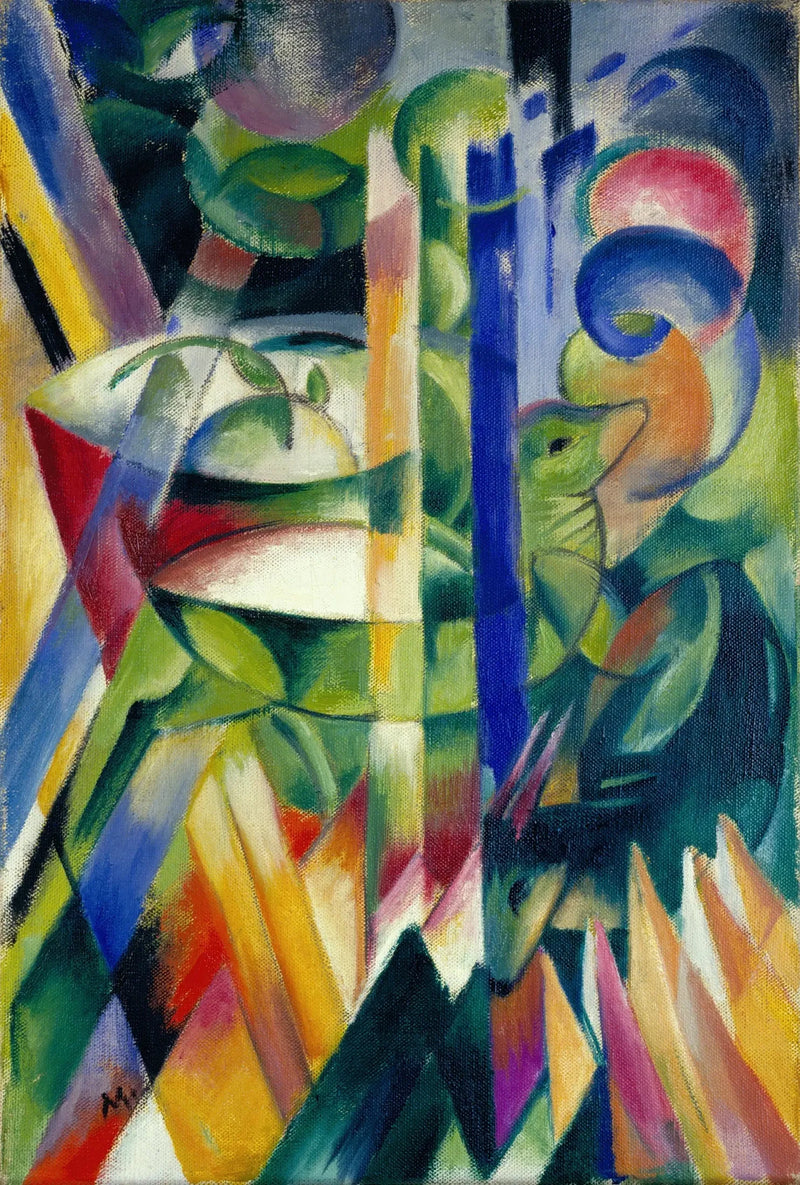 De kleine berggeiten - Franz Marc