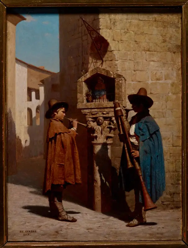 Les Pifferari - Jean-Léon Gérôme image 1 tableau peint à l’huile sur toile