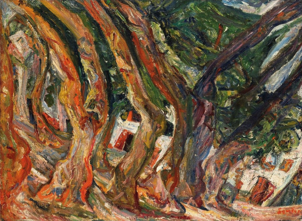 Les Platanes à Céret - Chaïm Soutine image 1 reproduction réalisée par Alpha Reproduction