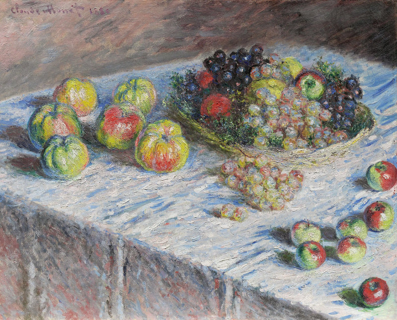 De appels en de druiven - Claude Monet