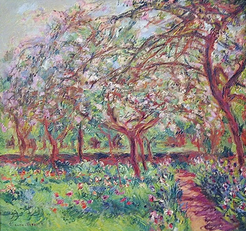 De bloeiende appelbomen - Claude Monet