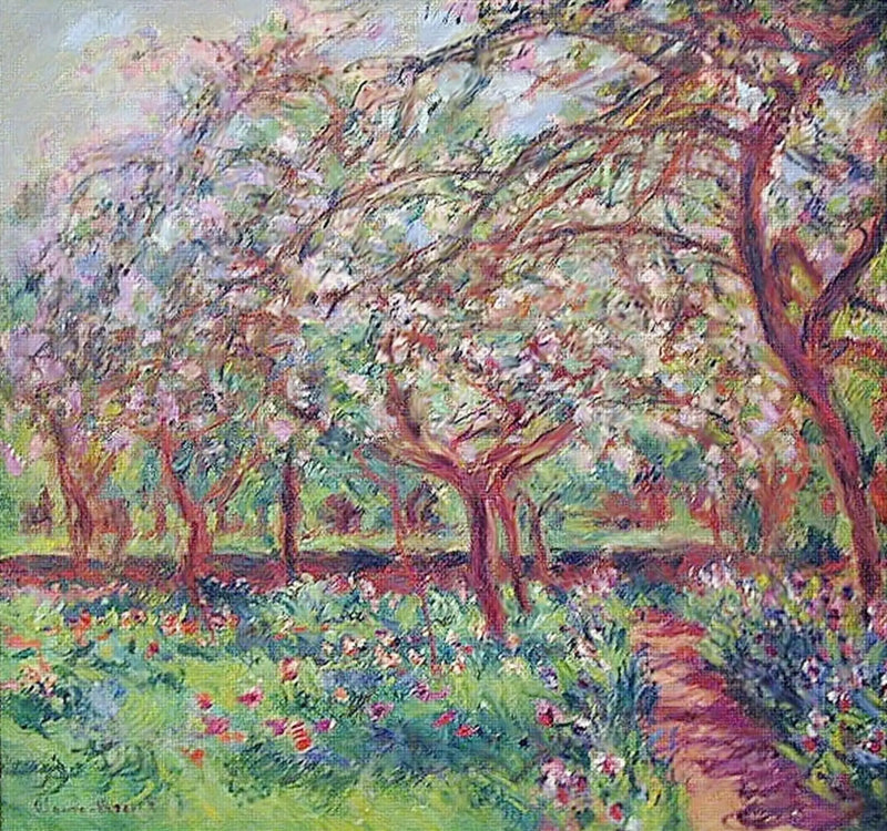 De bloeiende appelbomen - Claude Monet