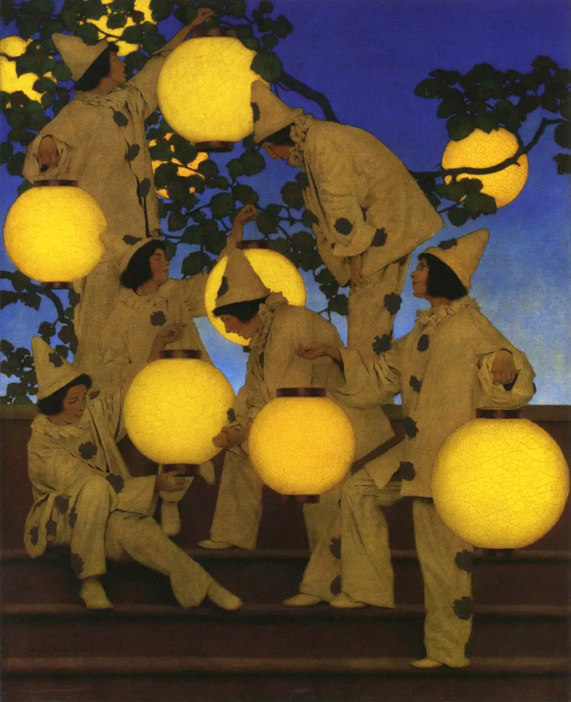 De dragers van lantaarns - Maxfield Parrish