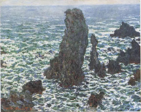 De Piramides van Port-Coton, Belle-Île-en-Mer - Claude Monet