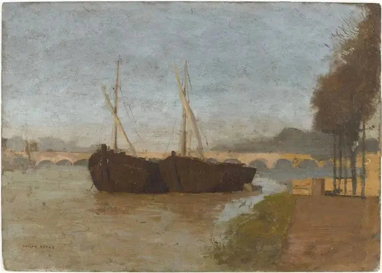 De kades in Bordeaux - Odilon Redon