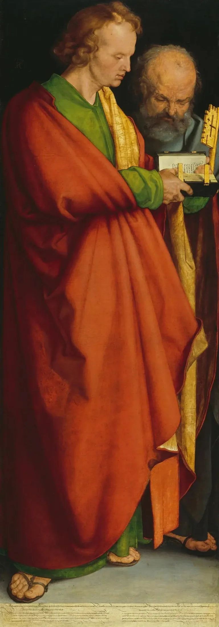 De vier apostelen: heiligen Johannes en Petrus - Albrecht Dürer
