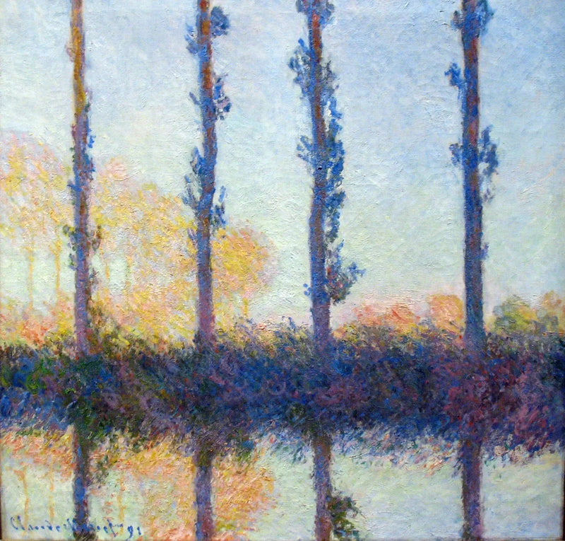 De vier bomen - Claude Monet