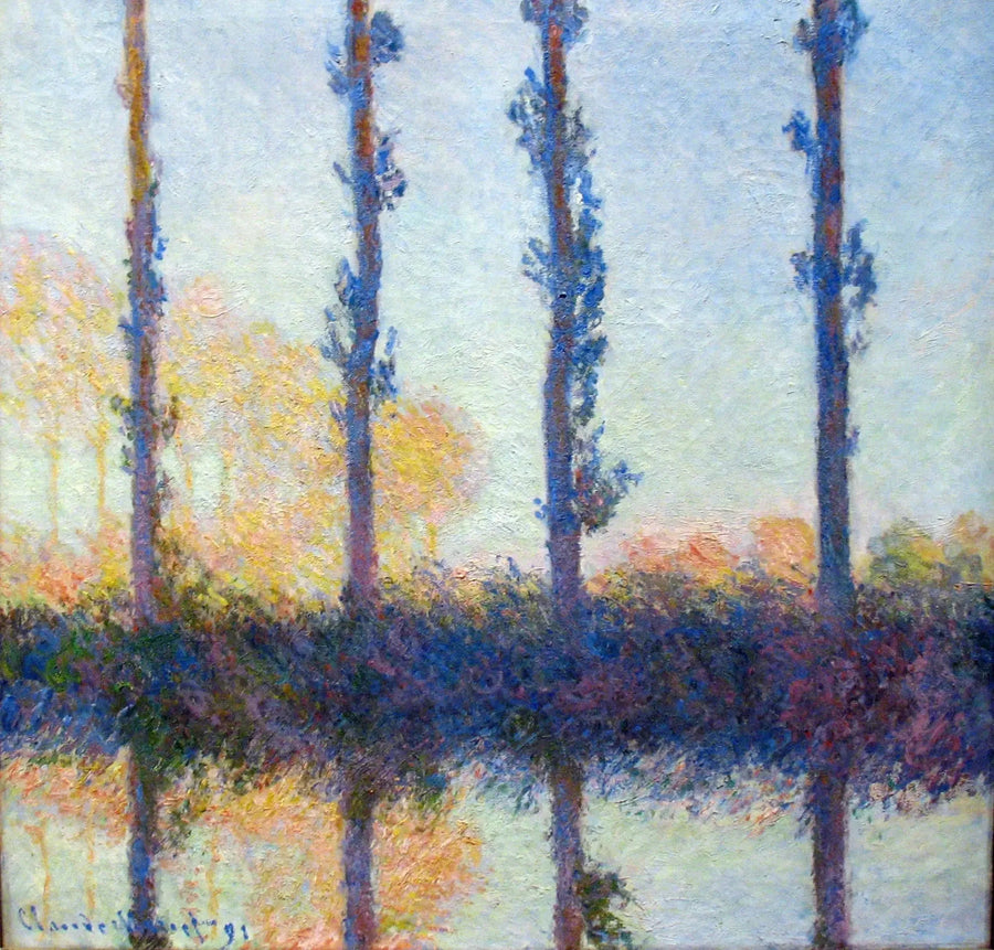 De vier bomen - Claude Monet