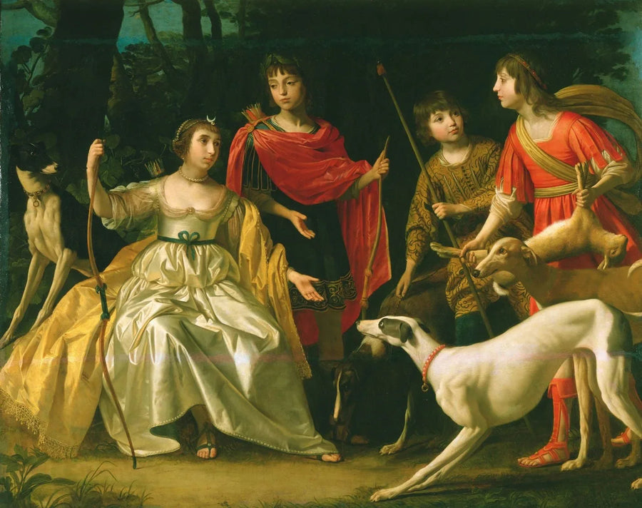 De vier oudste kinderen van de koning en de koningin van Bohemen - Gerrit van Honthorst