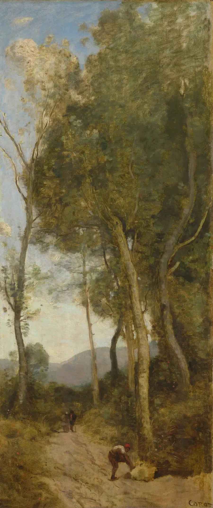 De vier momenten van de dag: middag - Jean-Baptiste Camille Corot