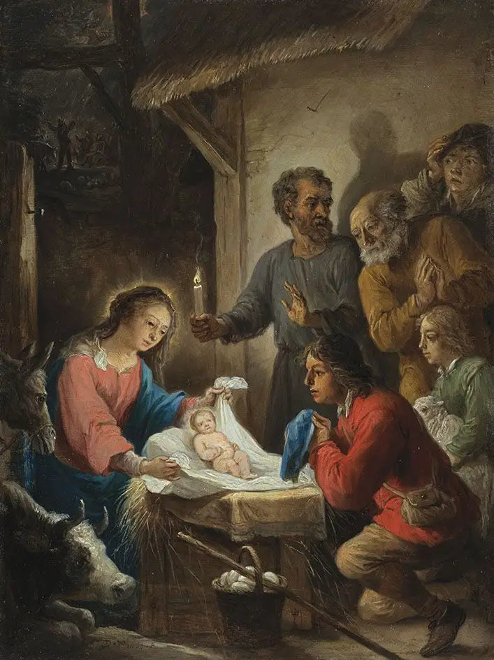 De vijftien geheimen van de rozenkrans: de aanbidding van de herders - David Teniers de Jonge

Source:
Les quinze secrets du rosaire : l'adoration des bergers - David Teniers le Jeune