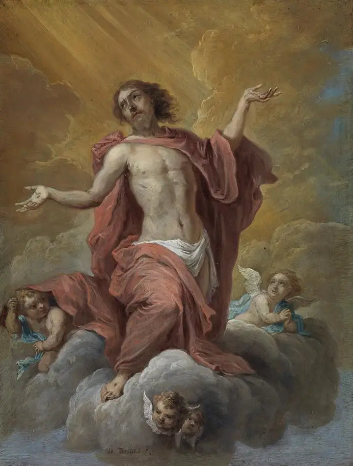 De vijftien geheimen van de rozenkrans: de hemelvaart van Christus - David Teniers de Jonge

Source:
Les quinze secrets du rosaire : l'ascension du Christ - David Teniers le Jeune