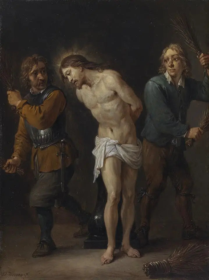 De vijftien geheimen van de rozenkrans: de geseling van Christus - David Teniers de Jonge

Source:
Les quinze secrets du rosaire : la flagellation du Christ - David Teniers le Jeune