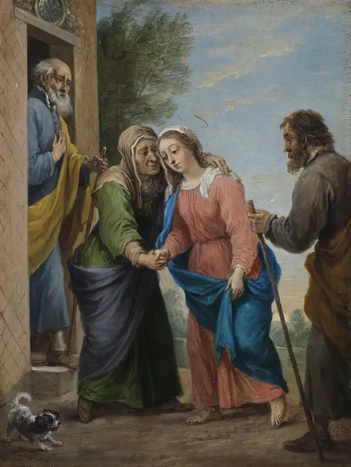 De vijftien geheimen van de rozenkrans: de Bezoeking - David Teniers de Jonge

Source:
Les quinze secrets du rosaire : la Visitation - David Teniers le Jeune