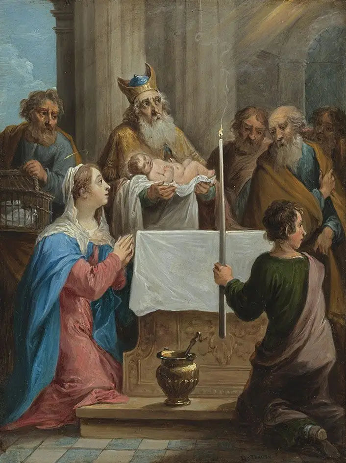 De vijftien geheimen van de rozenkrans: Siméon en het kind Jezus in de tempel - David Teniers de Jonge

Source:
Les quinze secrets du rosaire : Siméon et l'enfant Jésus au temple - David Teniers le Jeune