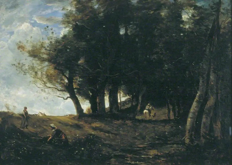 De houtverzamelaars - Jean-Baptiste Camille Corot