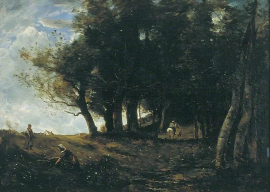 De houtverzamelaars - Jean-Baptiste Camille Corot