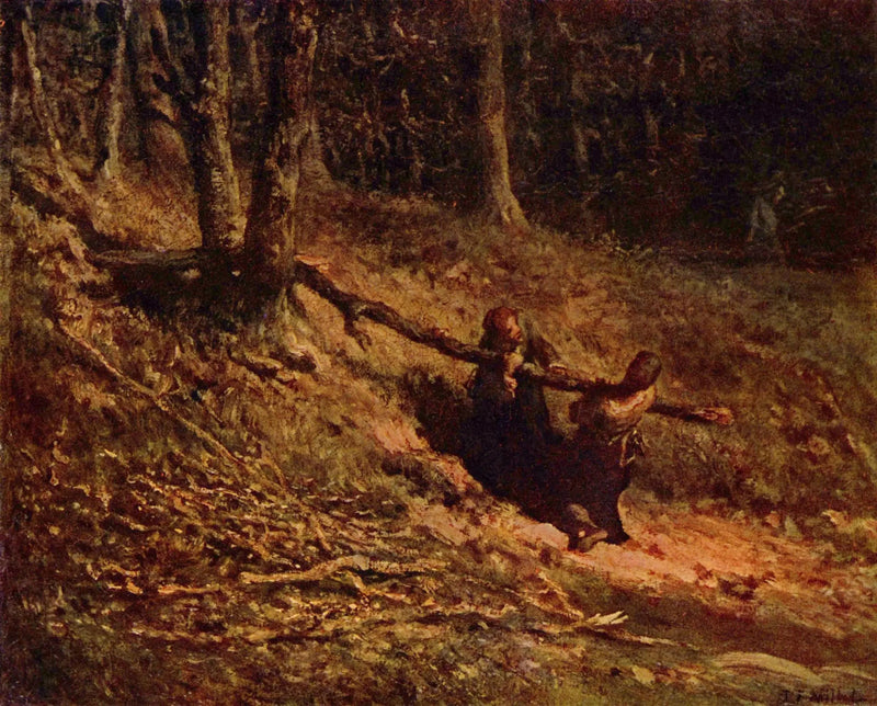 De houten roeiers - Jean-François Millet