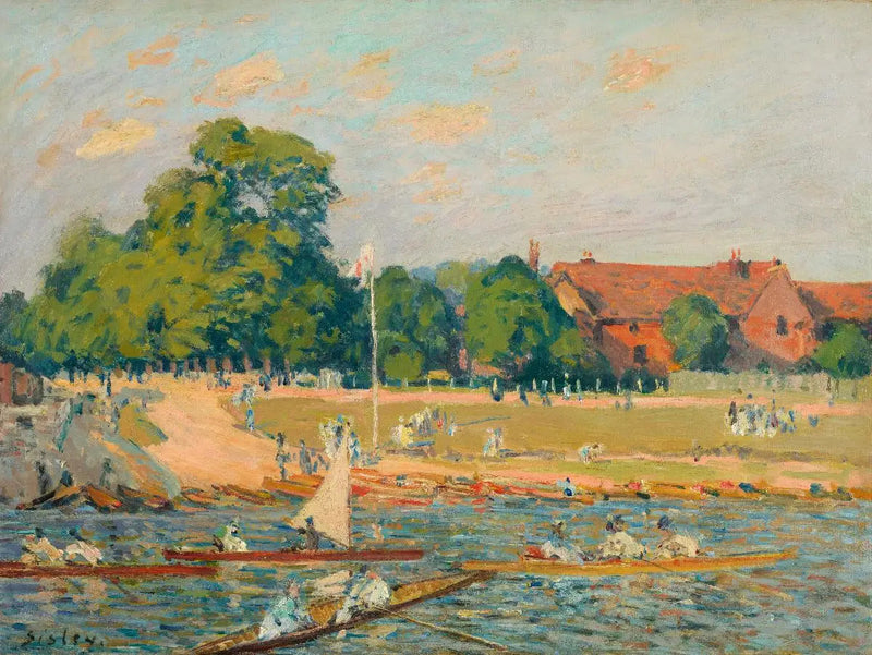 De regatta's in Hampton Court - Alfred Sisley