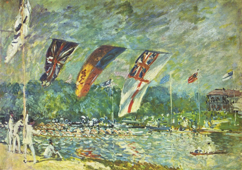 De Regatta's in Molesey - Alfred Sisley