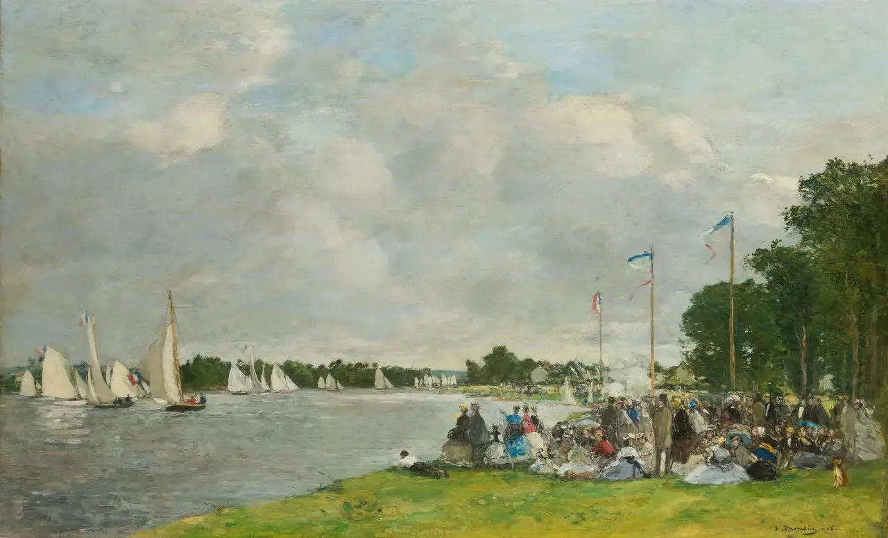 Les régates d’Argenteuil - Eugène Boudin image 1 reproduction réalisée par Alpha Reproduction