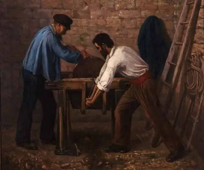De messenslijpers - Gustave Courbet