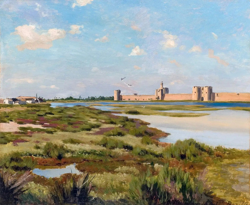De Vestingwerken van Aigues-Mortes - Frédéric Bazille